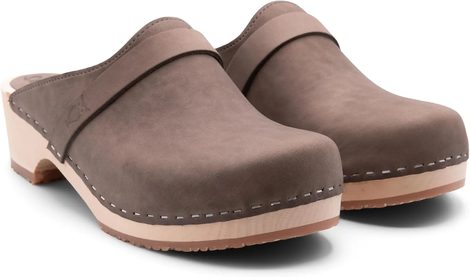 Sandgrens Handmade Swedish Wood Clogs for Women, Low Heel Mule | Tokyo