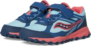 Saucony Cohesion TR14 A/C Trail Running Shoes (Little Big Kid) Sneaker, Aqua/Coral, 10.5 US Unisex