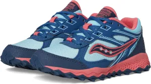 Saucony Cohesion TR14 LTT Trail Running Shoe (Little Big Kid) Sneaker, Aqua/Coral, 11 US Unisex