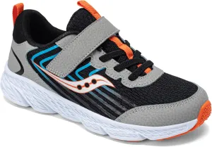 Saucony Kids (Vida) Wind 3 0 AC Sneaker, Black/Grey, 12 Wide US Unisex Big_Kid