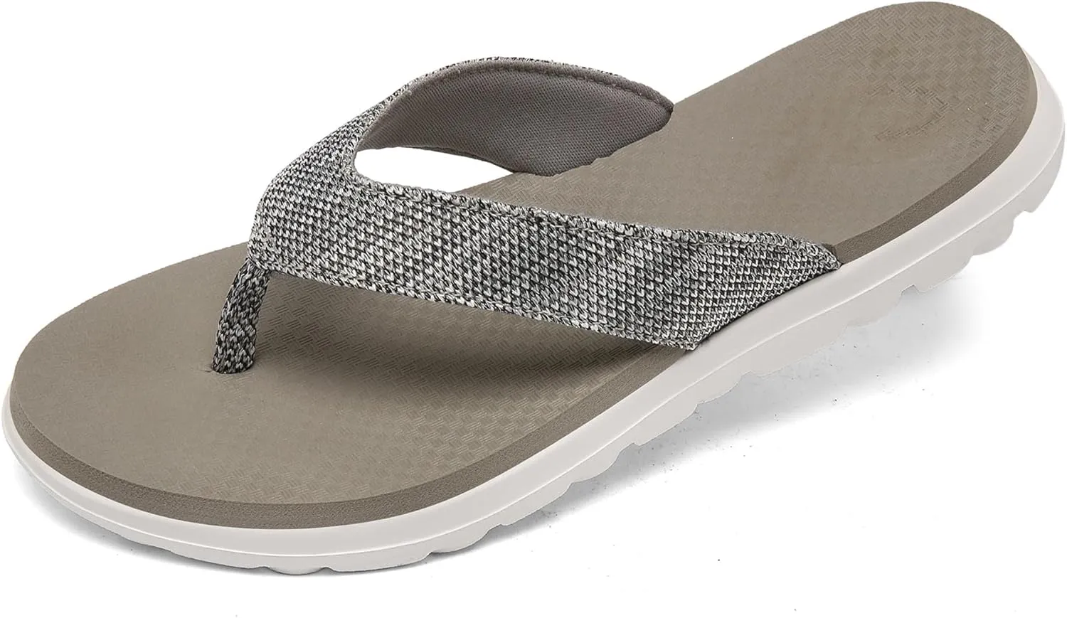 Scecocrs Women Comfortable Flip Flops, Memory Foam Non-Slip Thong Sandals Lightweight