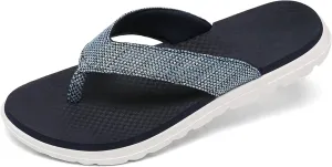 Scecocrs Women Comfortable Flip Flops, Memory Foam Non-Slip Thong Sandals Lightweight
