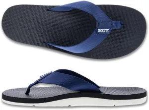 Scott Hawaii Men's Hokulea Sandal | Tubular Nylon Strap Rolls Against Skin | Molded Outolse With Arch Support And Heel Cup | Non-Marking No-Slip | Marine And Boat Friendly Flip Flop