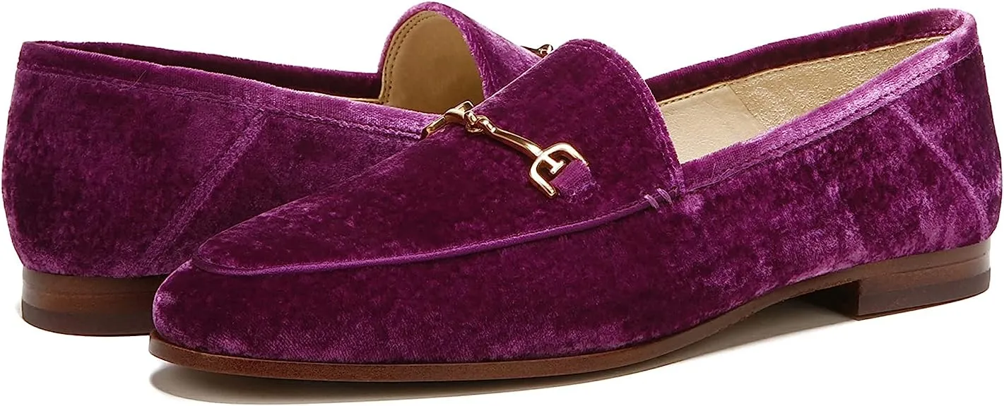 Seamless Best-selling collection Vamp Detail Deep Leather Slip-On Orchid Chain Sam Edelman Loafers Loraine Shoes