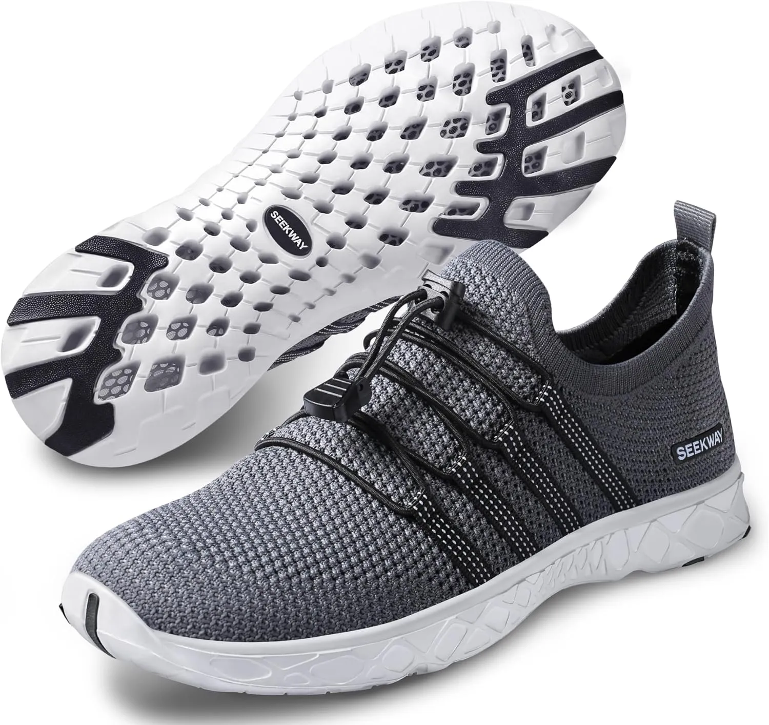 SEEKWAY Mens Womens Water Shoes Quick Dry Aqua Shoes Barefoot for Beach Surf Hiking Pool Water Sports