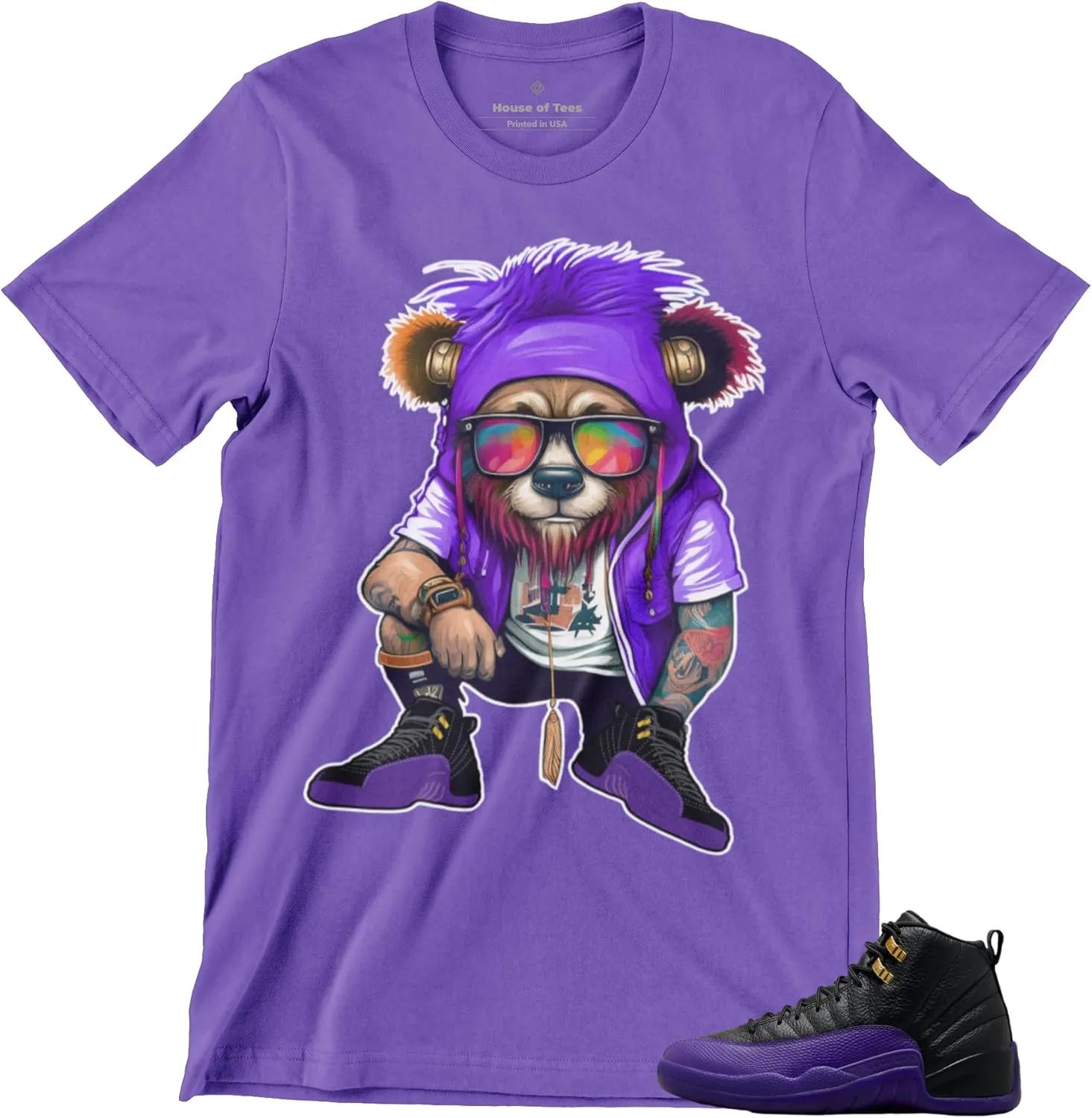 Shirt to Match Jordan 12 Field Purple Men's Graphic Tee