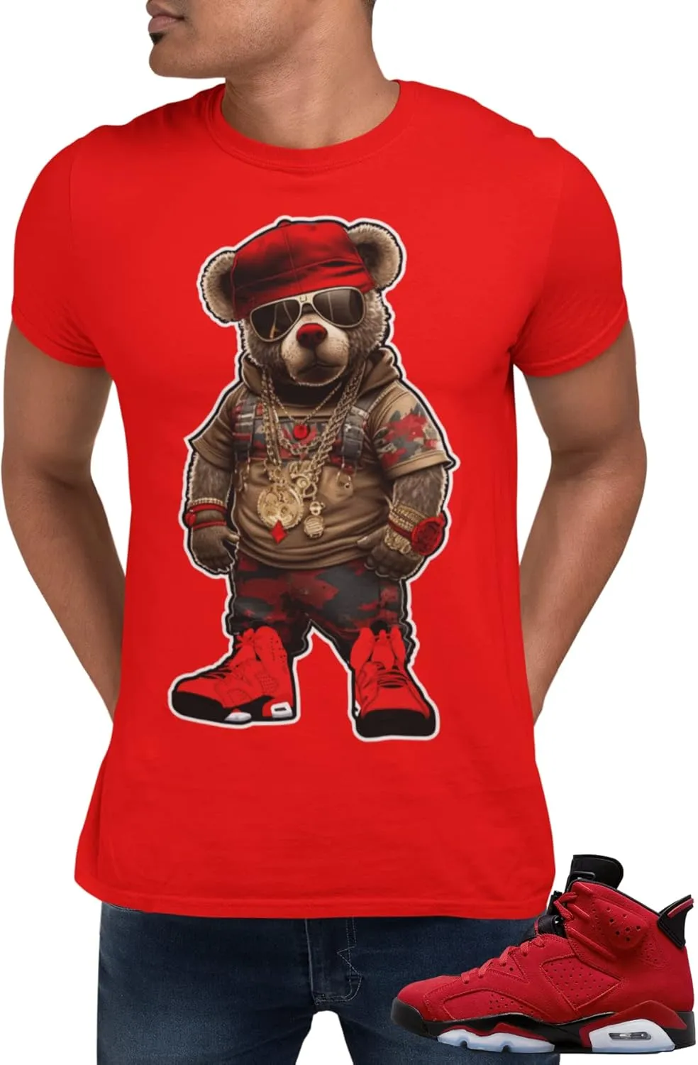 Shirt to Match Jordan 6 Toro Bravo Men's Graphic Tee, Urban Streetwear Clothing