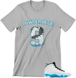 Shirt to Match Jordan 9 Powder Blue Men's Graphic Tee