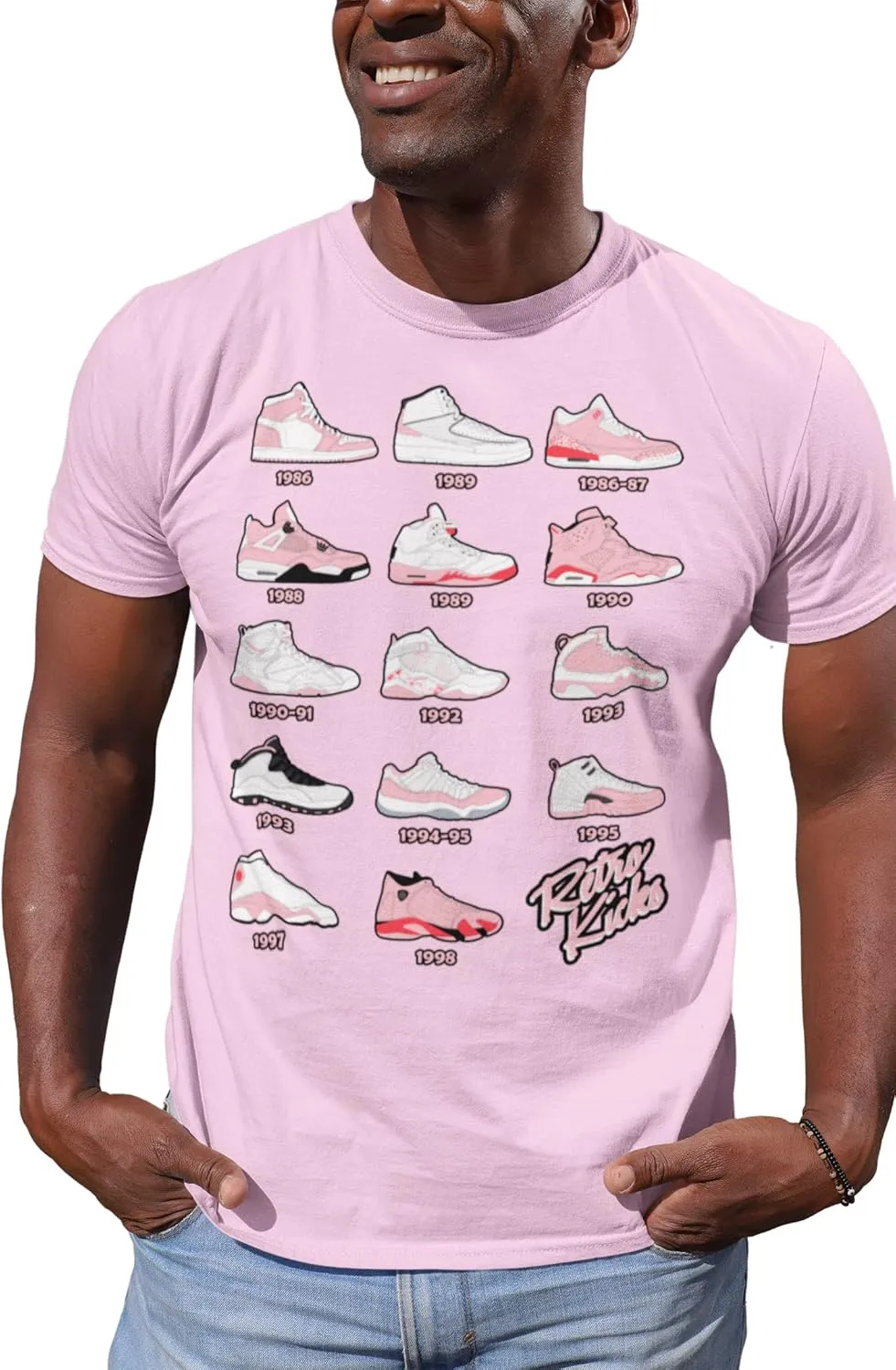 Shirt to Match Jordan Pink Retro Jordan Sneakers 1 2 3 4 5 6 7 8 9 10 11 12 13, Tee to Match Jordans
