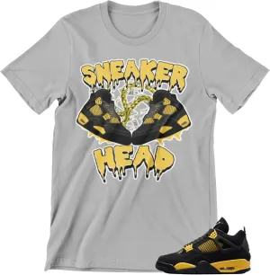 Shirt to Match Jordans Sneaker Head J4 Men's Tee, Streetwear Tshirts