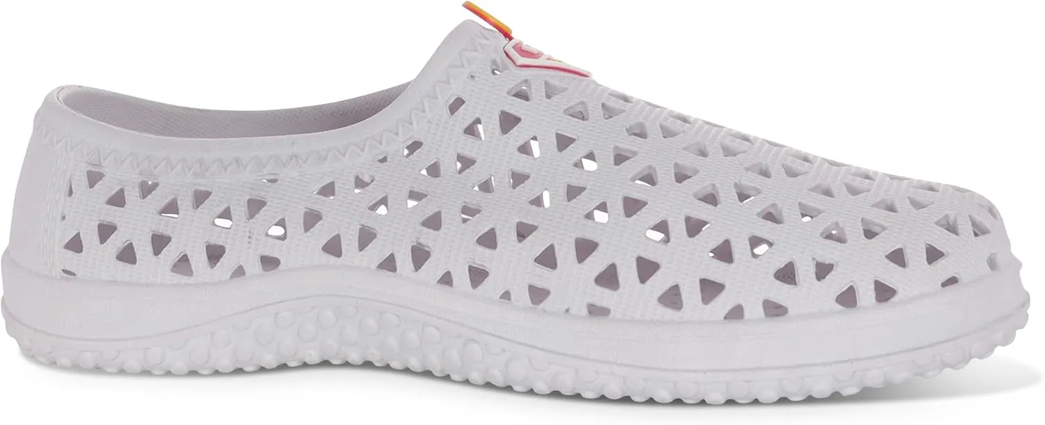 Shorepoint Outfitters Women's Vented Water Shoes, Non-Slip Shower Shoes, Pull-On Shoes for Pool, Beach, Garden, and Outdoors