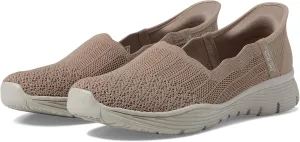 Skechers Modern Comfort Women's Women's Seager-Believe It Hands Free Slip-Ins Loafer Flat, Dark Taupe, 9.5