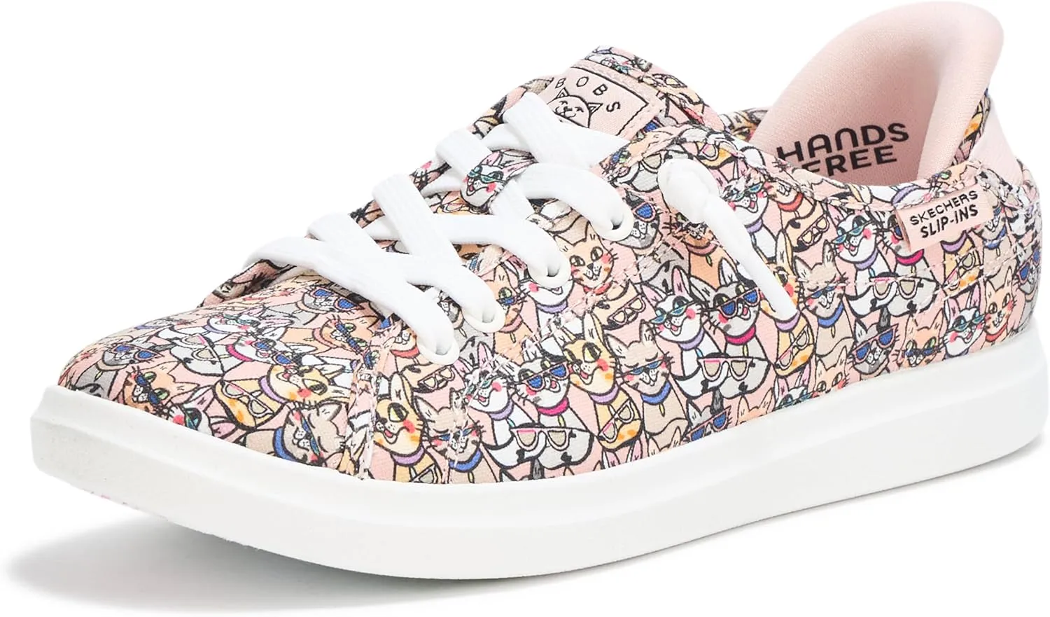 Skechers Women's Bobs D'vine-Kitty Cool Hands Free Slip-ins Sneaker