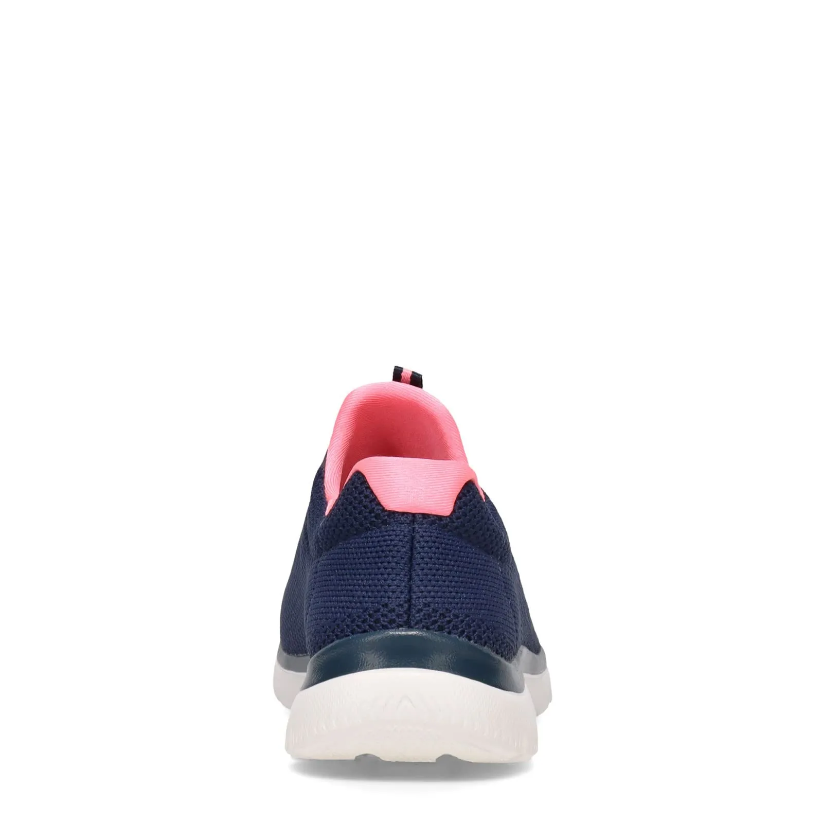Skechers Women's Summits Cool Classic Sneaker 7.5 Wide Navy/Pink