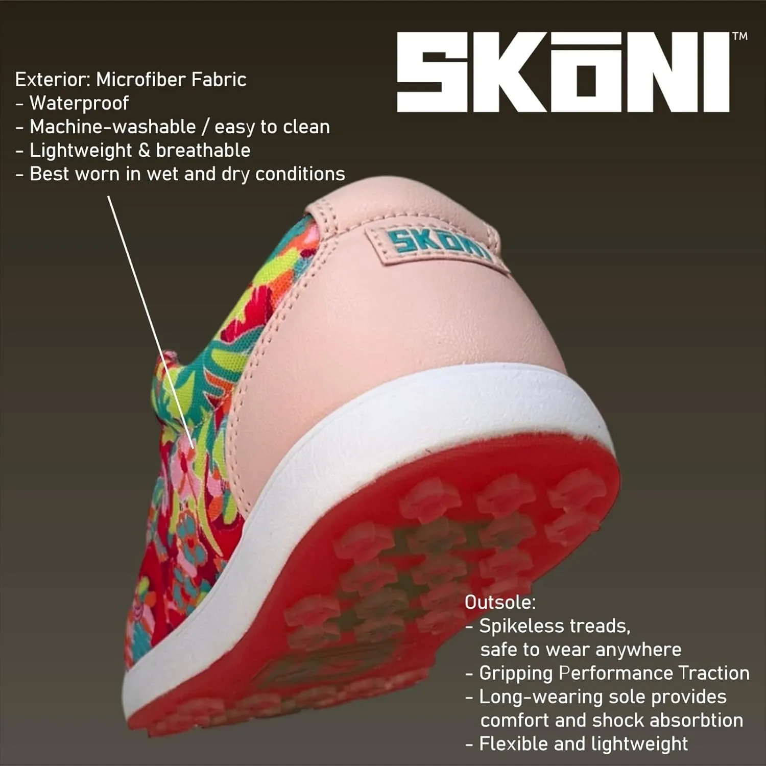SKONI Men's G2 Waterproof Slip On Golf Shoe