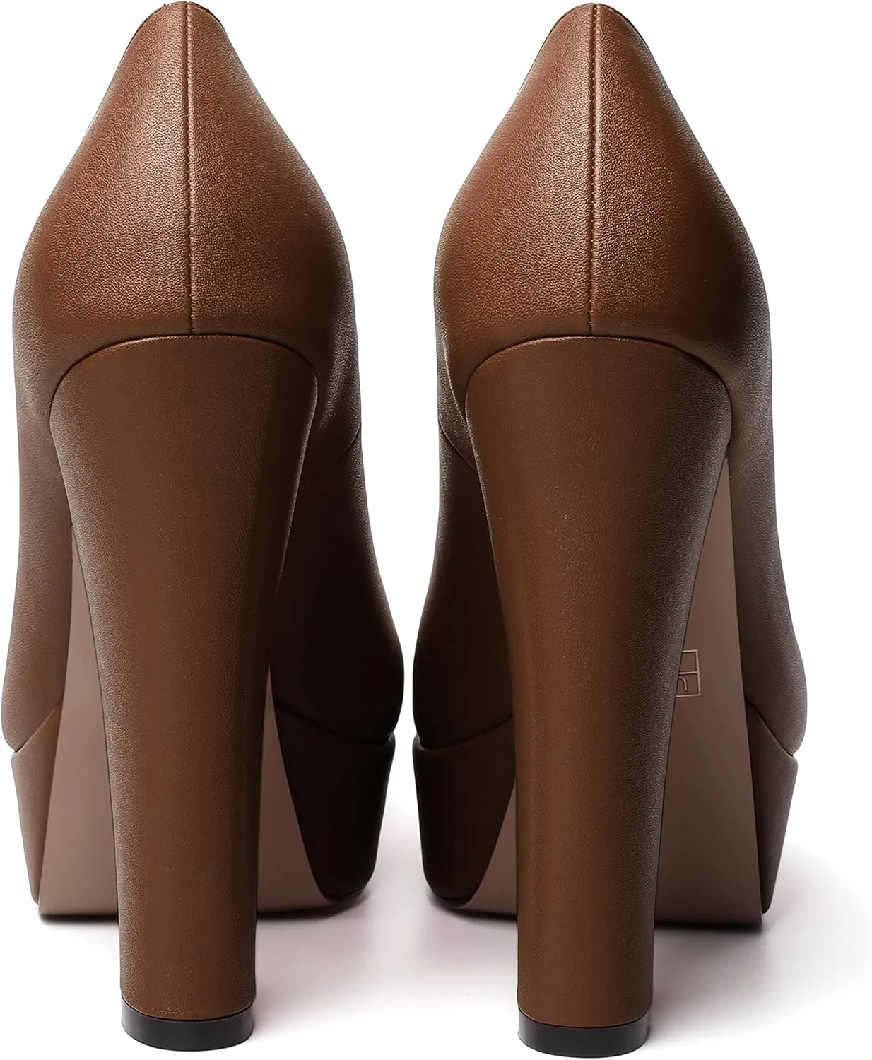 SKYSTERRY Womens Platform Dress Wedding Slip On Matte Round Toe Block High Heel Pumps Shoes 5 Inch