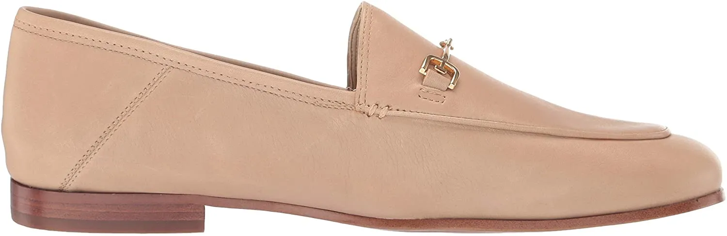 Slip Edelman Discount coupons Classic Loraine Leather Beige Sam Almond Loafers Toe Soft On Discounted rates