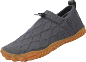 Slip On Barefoot Shoe for Men Women, Minimalist Comfortable Walking Barefoot Water Shoes Beach Outdoor Running Sneakers