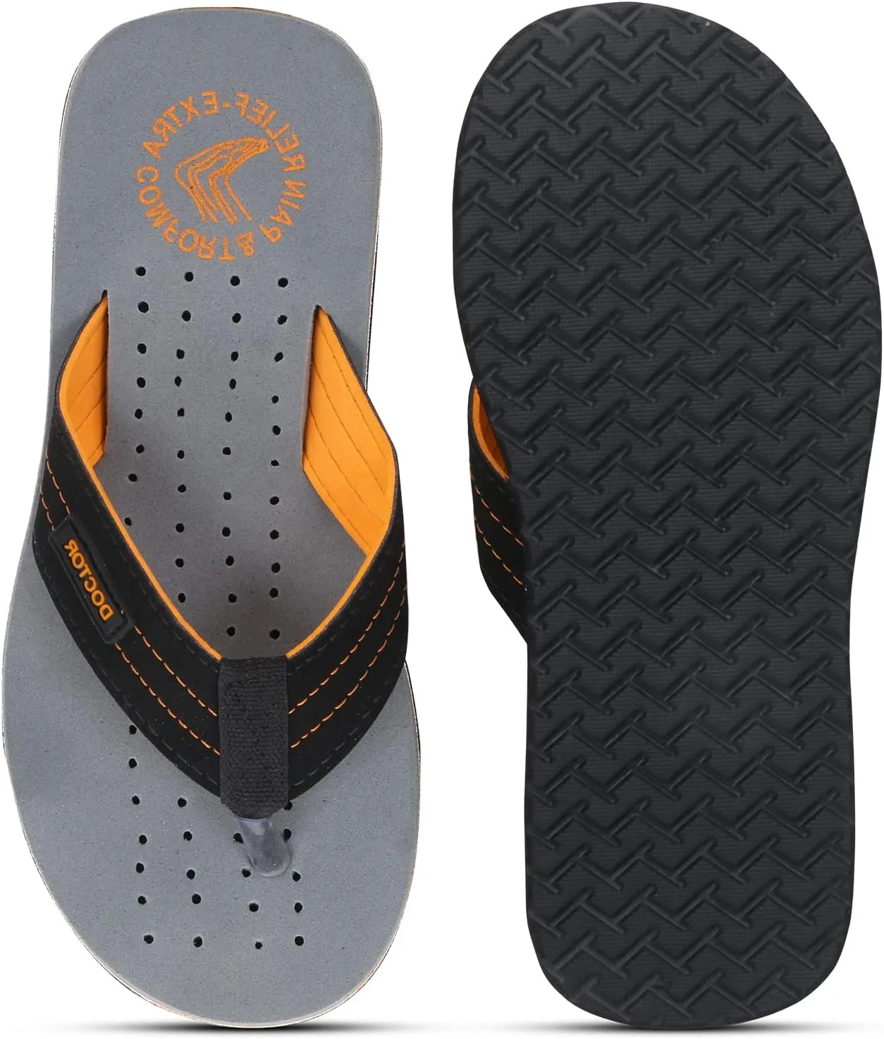 Slipper Care Orthopaedic and Diabetic Comfort Doctor Slipper, Flip-Flop, Cushion, Slides and House Slipper for Men's and boys ULTRA SOFT D-28