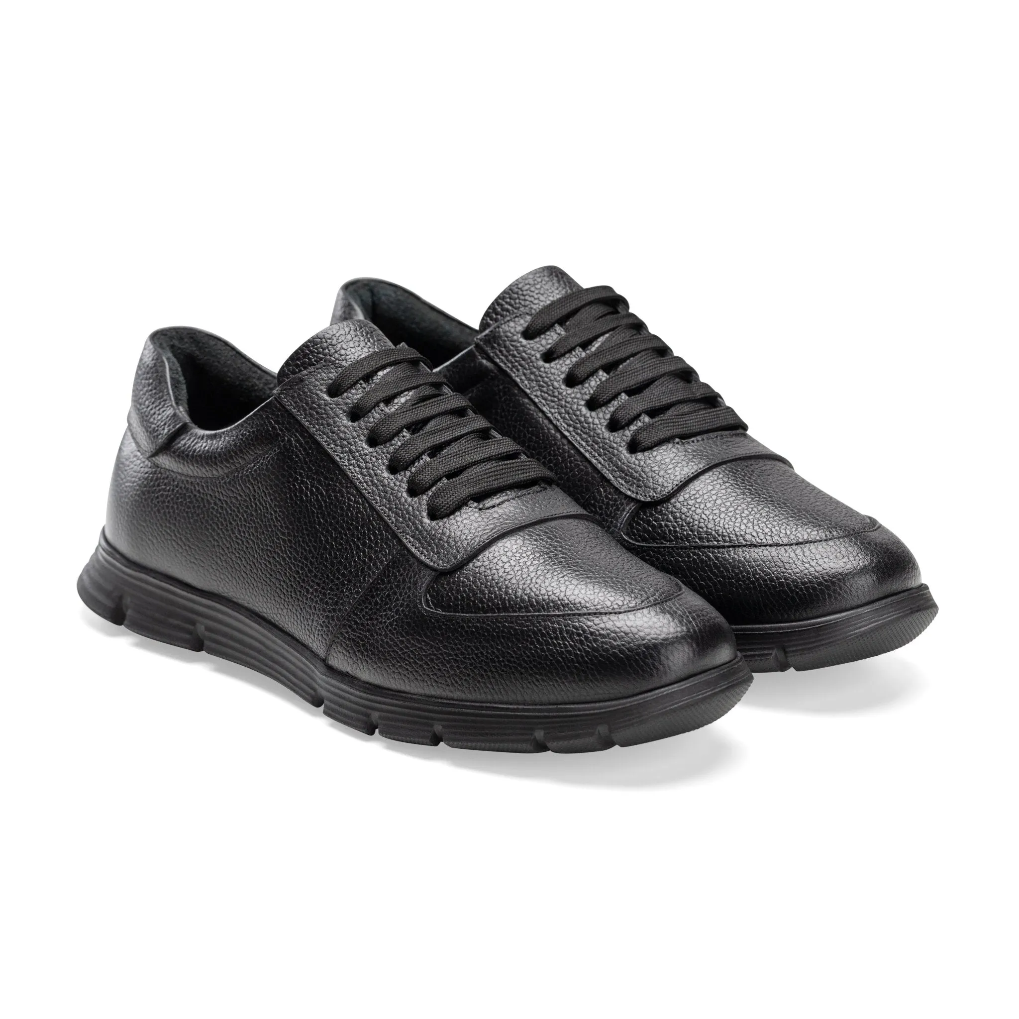 Sneaker | brushed calf leather -Black