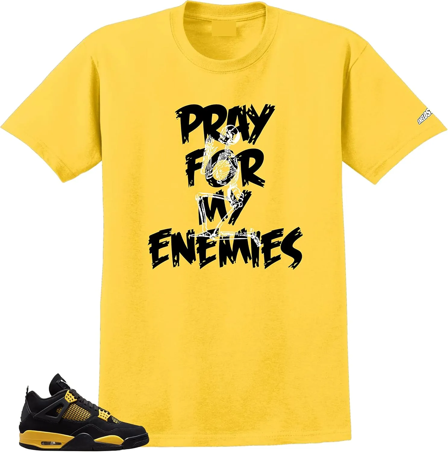 SNELOS Match Tees Jordan 4 Thunder Sneaker Match