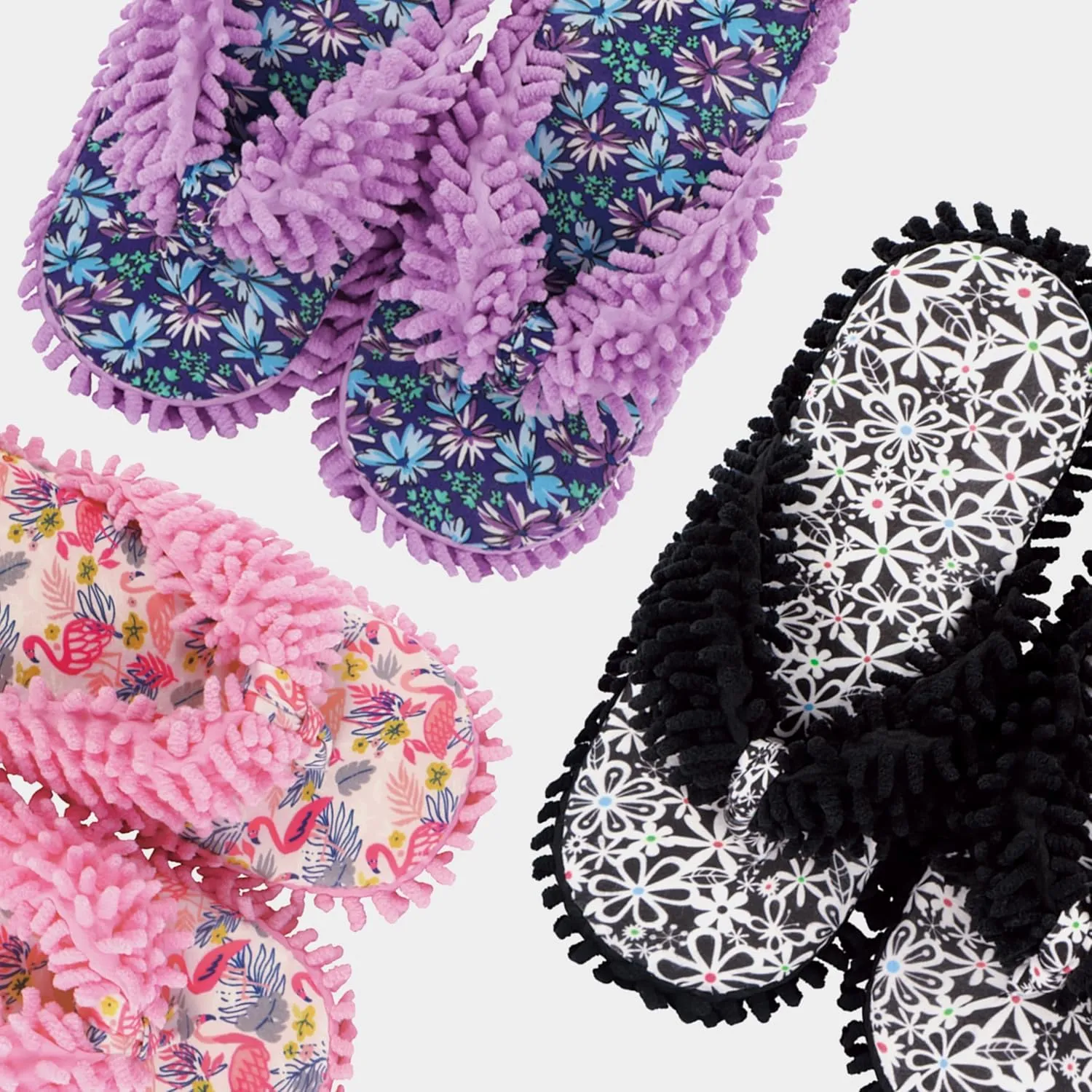 Snoozies Fuzzy Flip Flop Pedicure Slippers for Women Indoor, Washable Fluffy Thong Slippers, Comfortable Open Toe House Slippers Non-Skid Sole, Spa Gifts