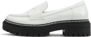 Soda “Eureka” ~ Women Slip On Platform Penny Loafer Lug Sole with Stitched Detail