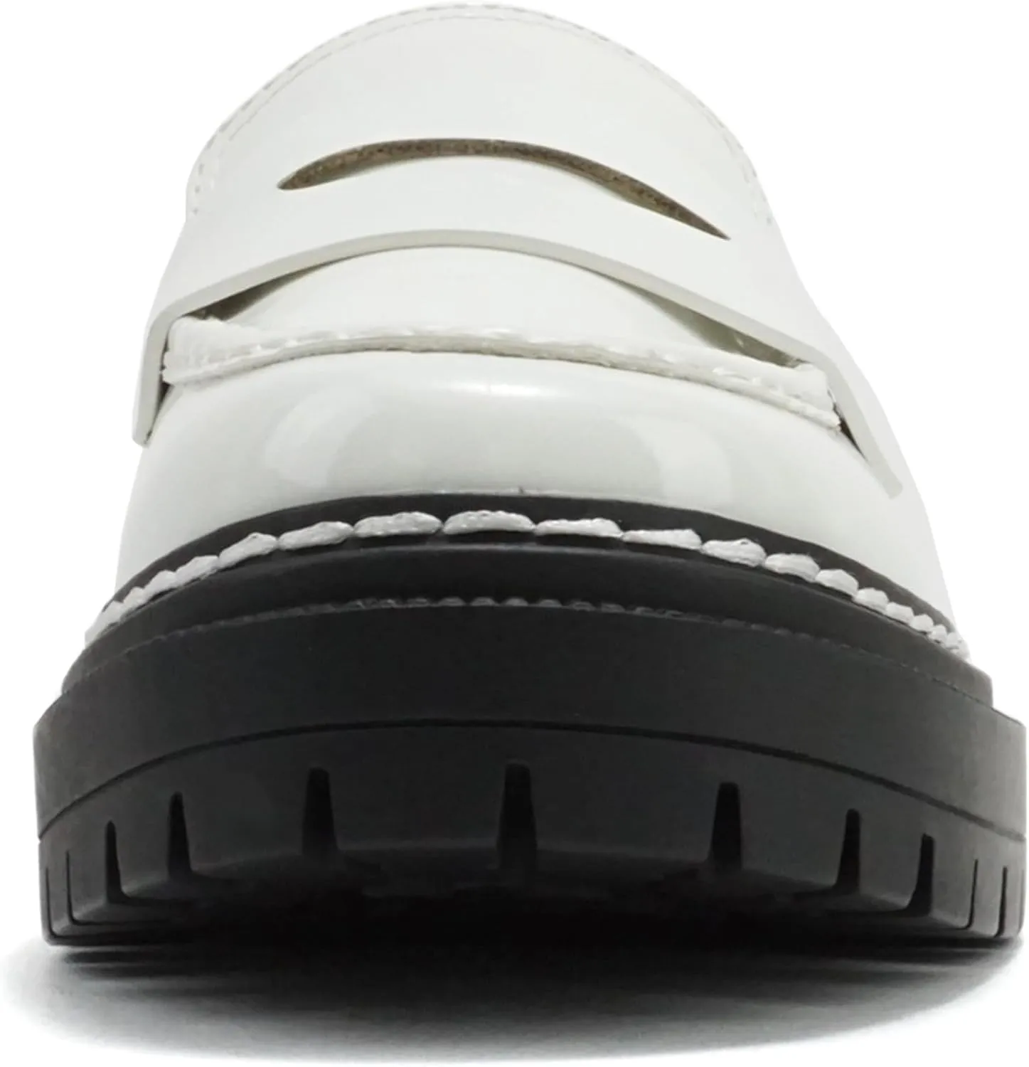 Soda “Eureka” ~ Women Slip On Platform Penny Loafer Lug Sole with Stitched Detail