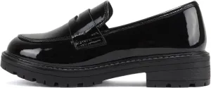 Soda “Raya-2” ~ Little Kids/Children/Girls Round Toe Stitch Detail Lug Sole Low Heel Penny Loafer Shoe
