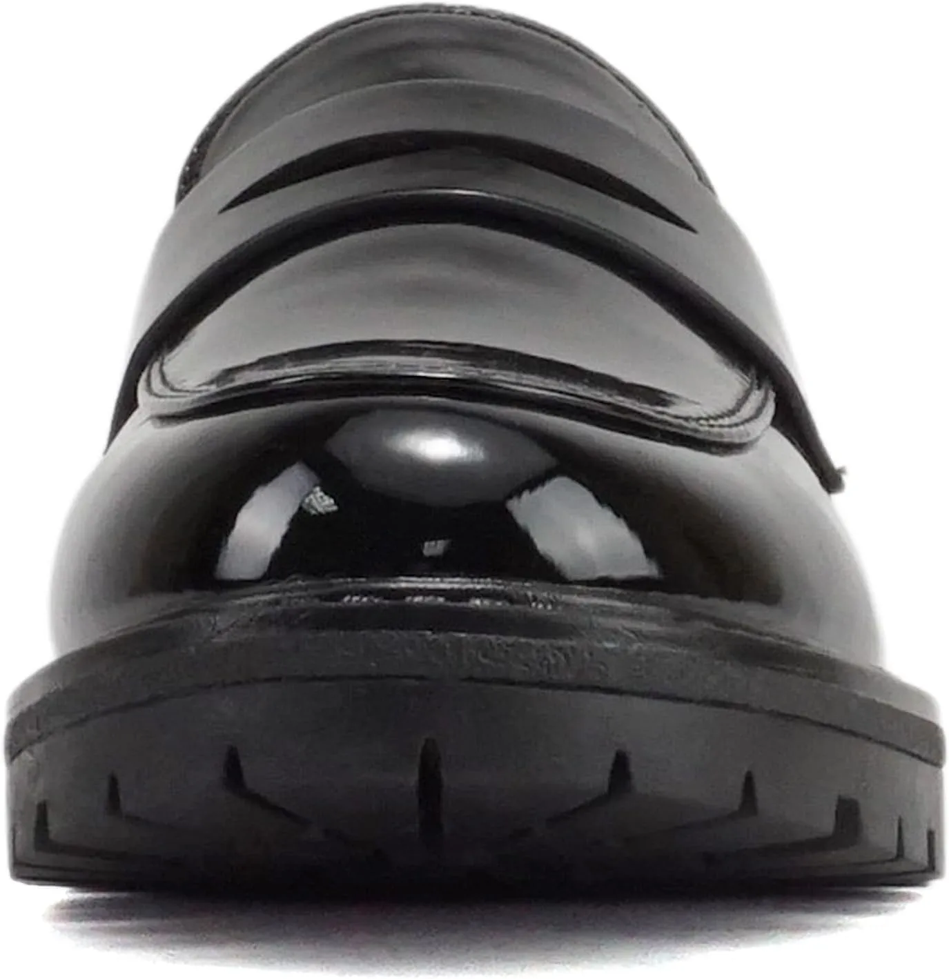Soda “Raya-2” ~ Little Kids/Children/Girls Round Toe Stitch Detail Lug Sole Low Heel Penny Loafer Shoe