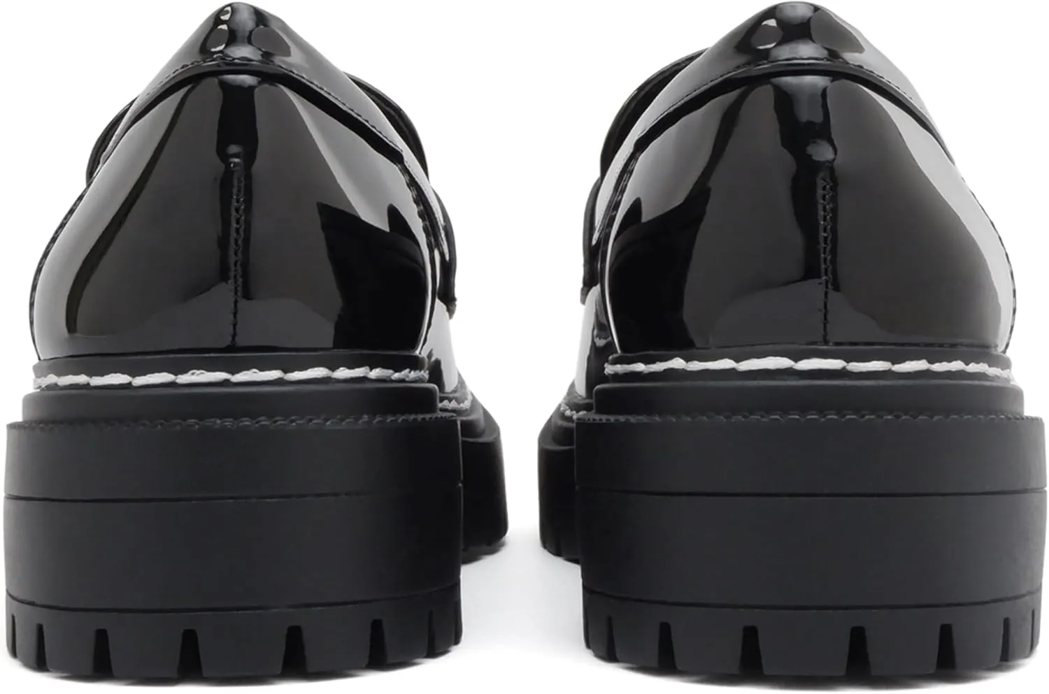 Soda “Soho” ~ Women Slip On Platform Heel Lug Sole Penny Loafer