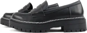 Soda “Soho” ~ Women Slip On Platform Heel Lug Sole Penny Loafer
