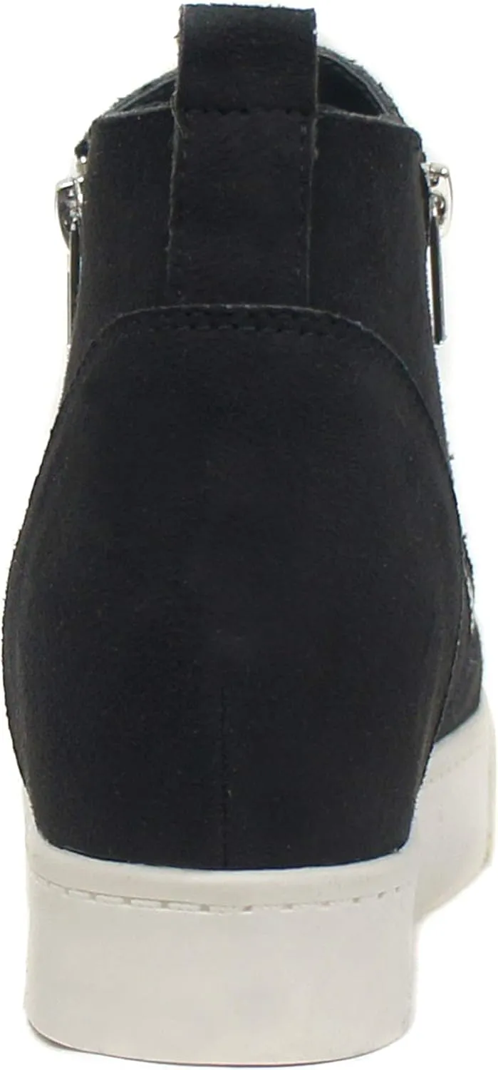 Soda Womens Taylor Nubuck Hight Top Slip On Fashion Sneakers