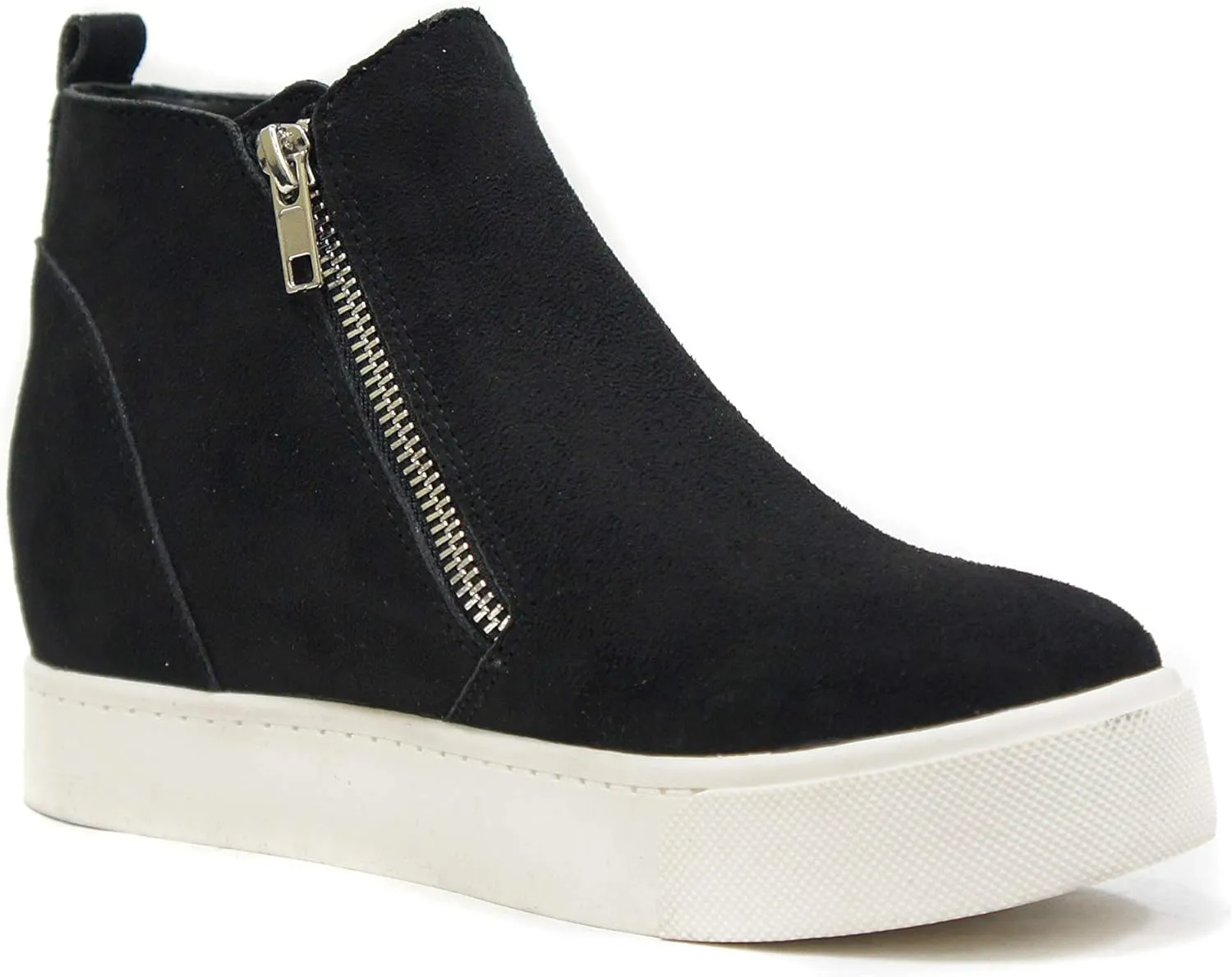 Soda Womens Taylor Nubuck Hight Top Slip On Fashion Sneakers