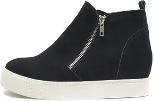 Soda Womens Taylor Nubuck Hight Top Slip On Fashion Sneakers