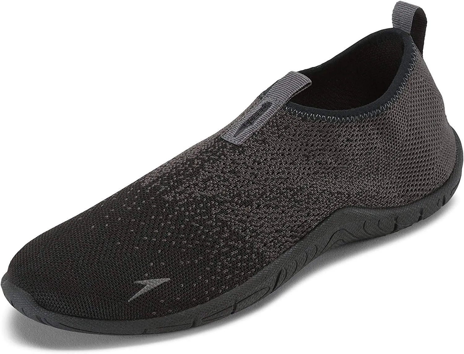 Speedo Men's Surf Knit Athletic Water Shoe (Black/Charcoal, 10)