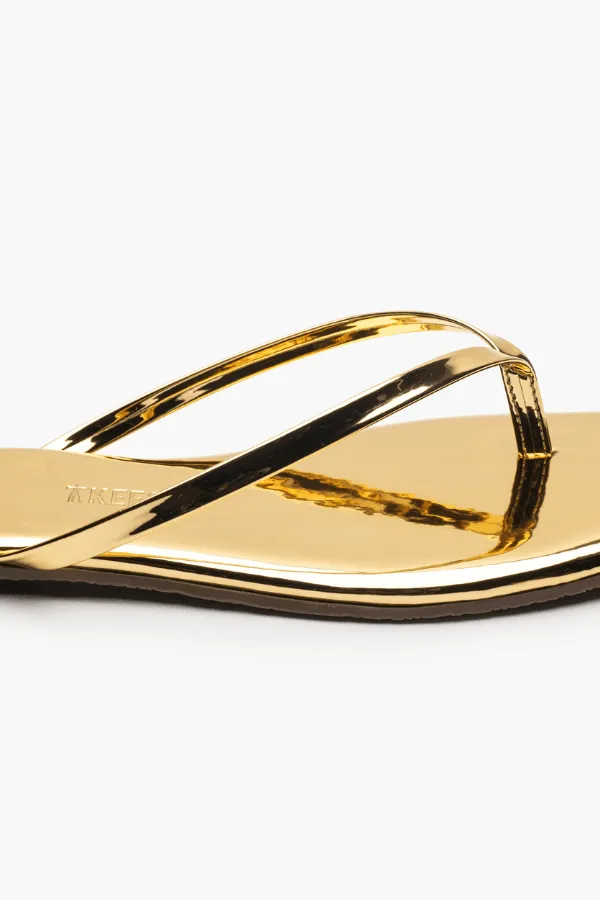 Square Toe Lily Mirror Gold