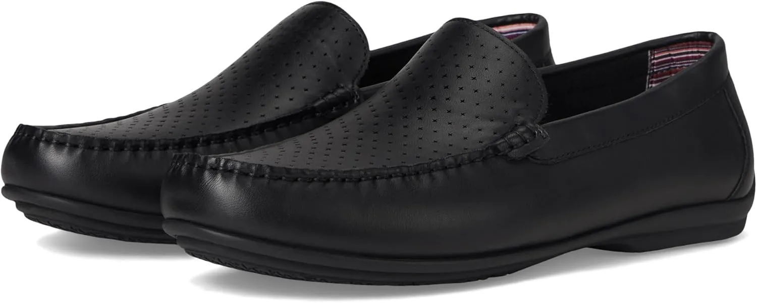 Stacy Adams Men's Conroy Moc Toe Driver Loafer, Black, 13
