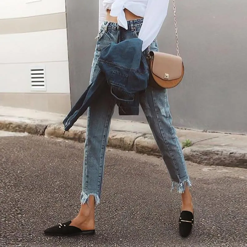 Starella Mules for Women Flats Slip On Loafers Open Back Shoes Buckle Mules