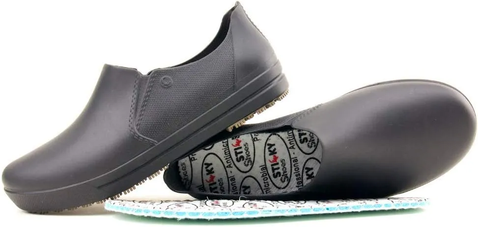 Sticky Slip On Work Shoe for Women - Nursing - Chef - Waterproof Non-Slip Comfortable Shoes