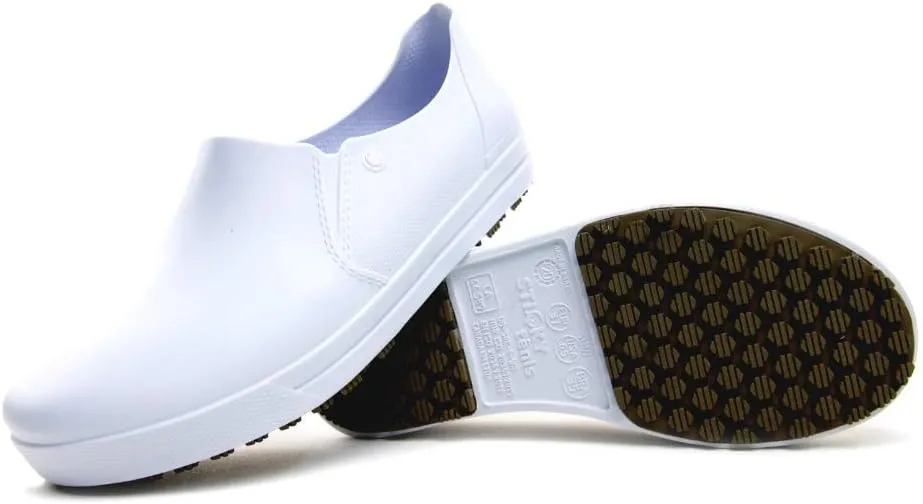 Sticky Slip On Work Shoe for Women - Nursing - Chef - Waterproof Non-Slip Comfortable Shoes