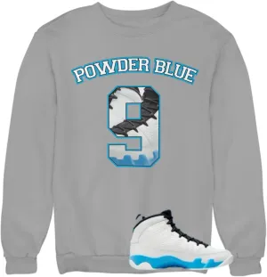Sweatshirt To Match Jordan 9 Powder Blue Men's Graphic Sweatshirts