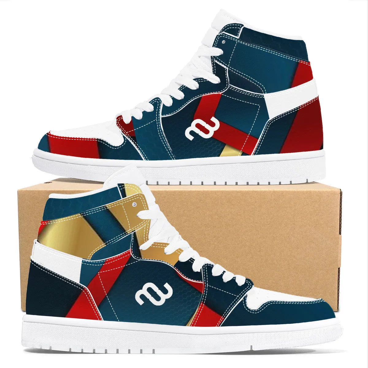 Synthetic Responsive Top Record-breaking sale Leather Money High Bushae Sneaker D17