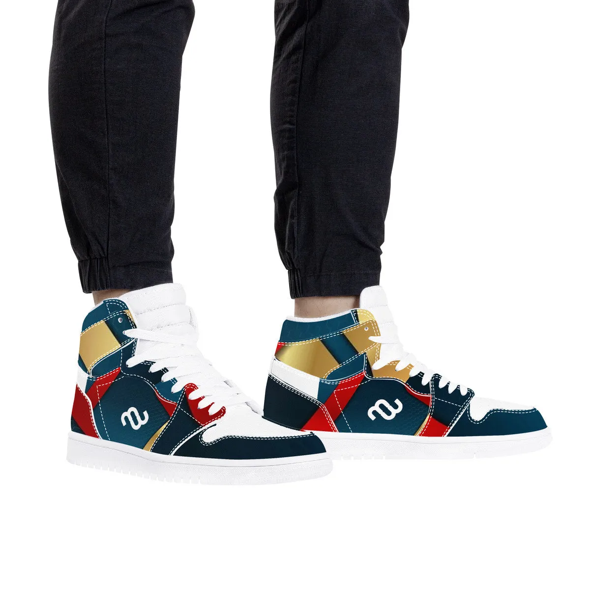 Synthetic Responsive Top Record-breaking sale Leather Money High Bushae Sneaker D17