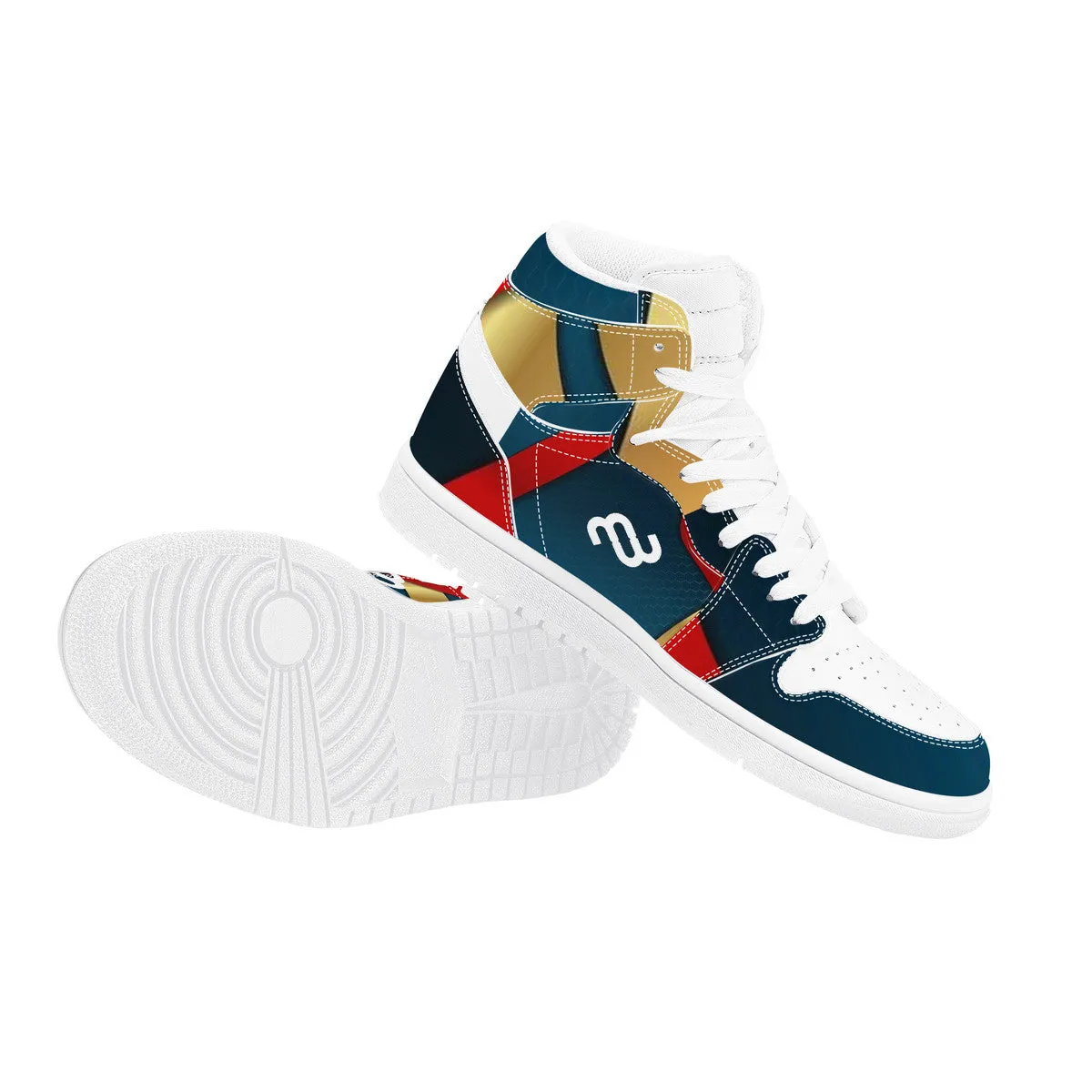 Synthetic Responsive Top Record-breaking sale Leather Money High Bushae Sneaker D17