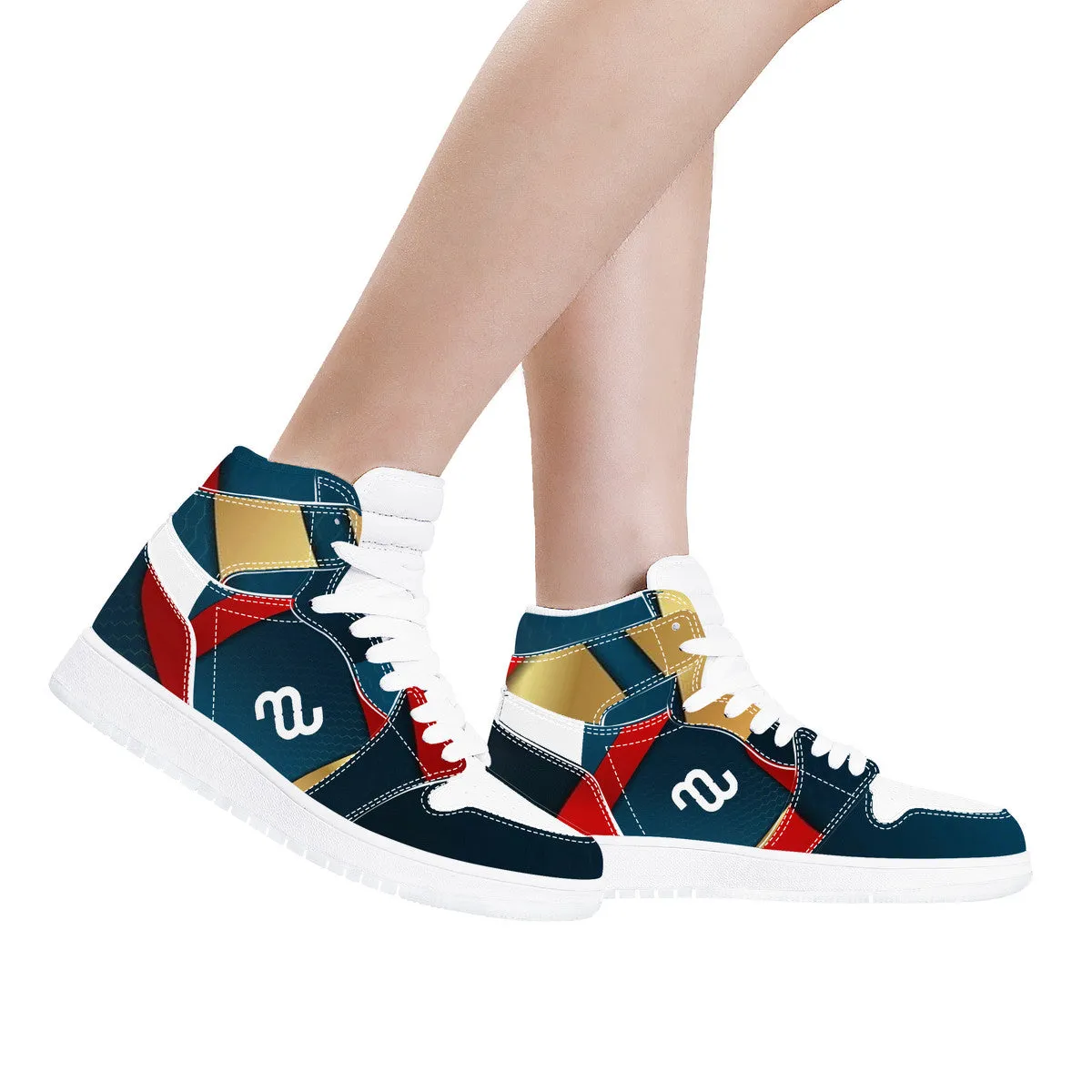 Synthetic Responsive Top Record-breaking sale Leather Money High Bushae Sneaker D17
