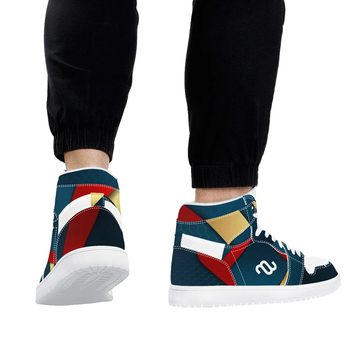Synthetic Responsive Top Record-breaking sale Leather Money High Bushae Sneaker D17