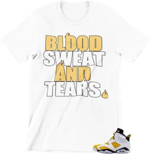 T Shirt to Match Jordan 6 Yellow Ochre Men's Matching Tees