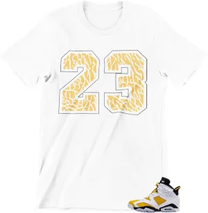 T Shirt to Match Jordan 6 Yellow Ochre Men's Matching Tees