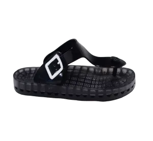 Taormina - Flamingo Thong Sandal - Black